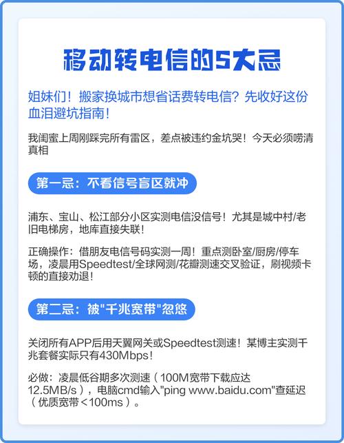姐妹们转网电信前必看避坑指南