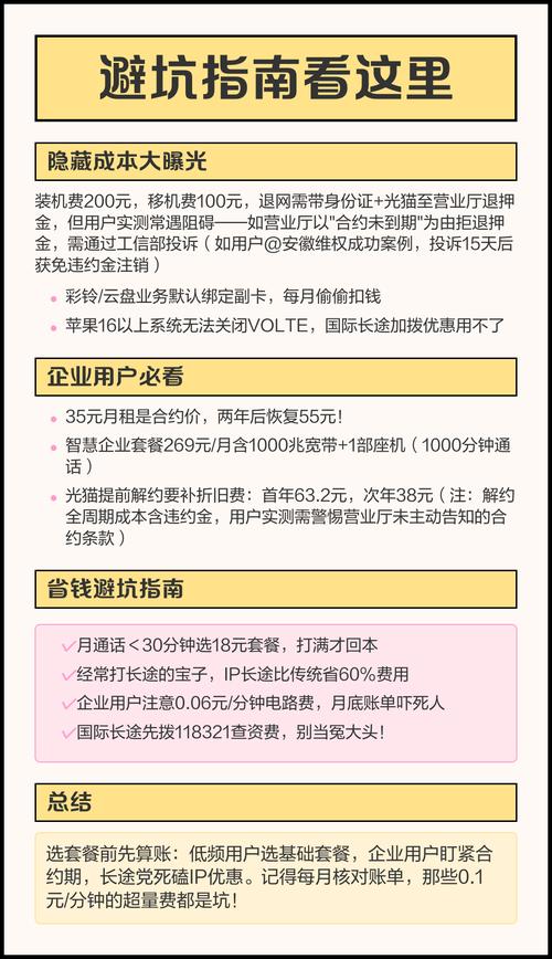 电信座机收费全解析避坑指南看这里