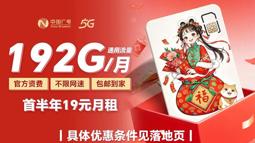 限量1万张绝版靓号卡月租19元 192g月大流量全国可