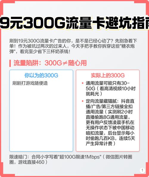 19元300g流量卡避坑指南