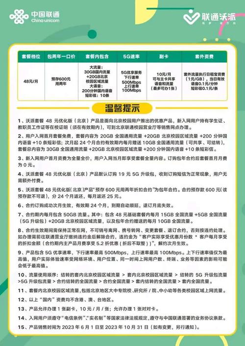 北京地区联通校园卡