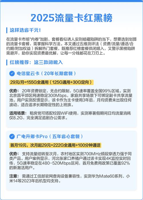 流量卡选购指南红黑榜对比与五维测评法  当前流量卡市场套路频