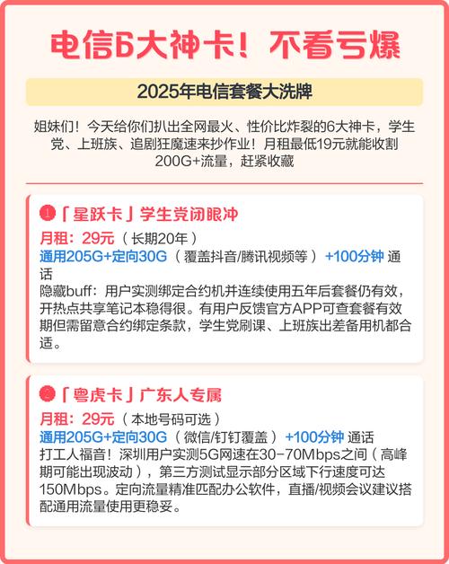 不看亏爆 2025年全网高性价比电信套餐盘点  全网爆火的6大电信神卡