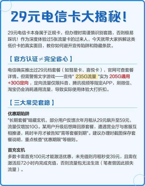 29元电信卡大揭秘这些坑你避开了吗