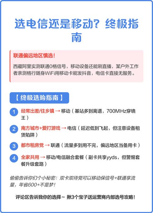 选电信还是移动看完这篇再决定