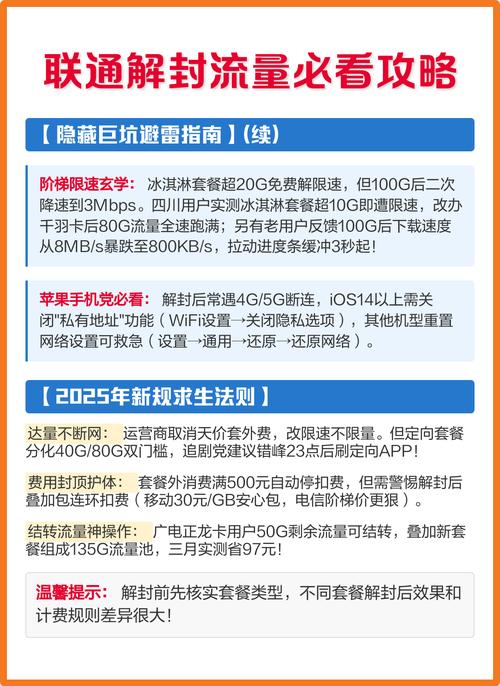 联通解除流量封顶是什么意思？2025最新版全流程攻略+避坑小妙招
