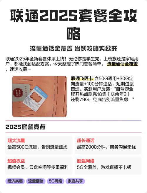 联通2025套餐全攻略