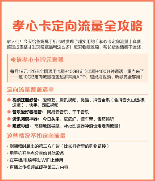  孝心卡定向流量全攻略