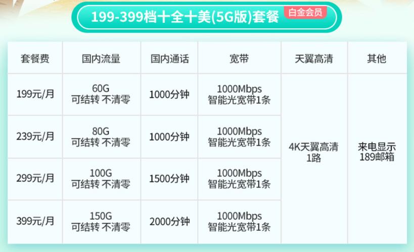 电信 199 元的十全十美 5g 套餐大概意思就是 4 个手机号共用套餐