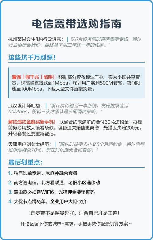 电信宽带选购指南手把手教你避坑省钱 单宽带vs融合套餐怎么