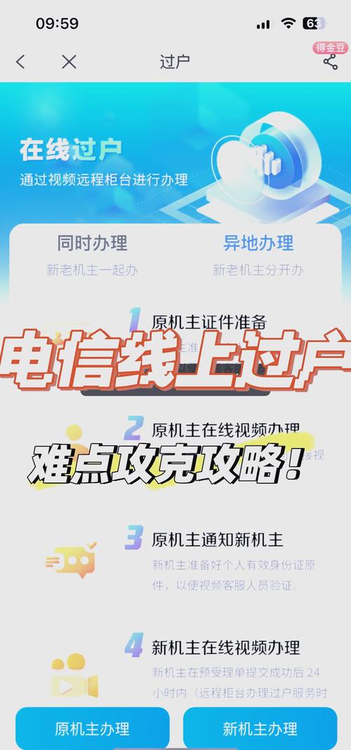 电信线上过户攻略异地也能轻松搞定