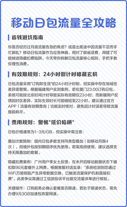 移动日包流量全攻略省钱避坑指南