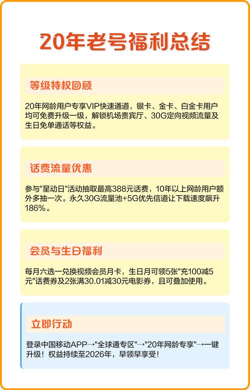 20年移动老号隐藏福利大公开