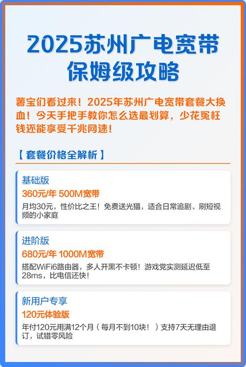 2025苏州广电宽带保姆级攻略 苏州广电2025宽带套餐攻略