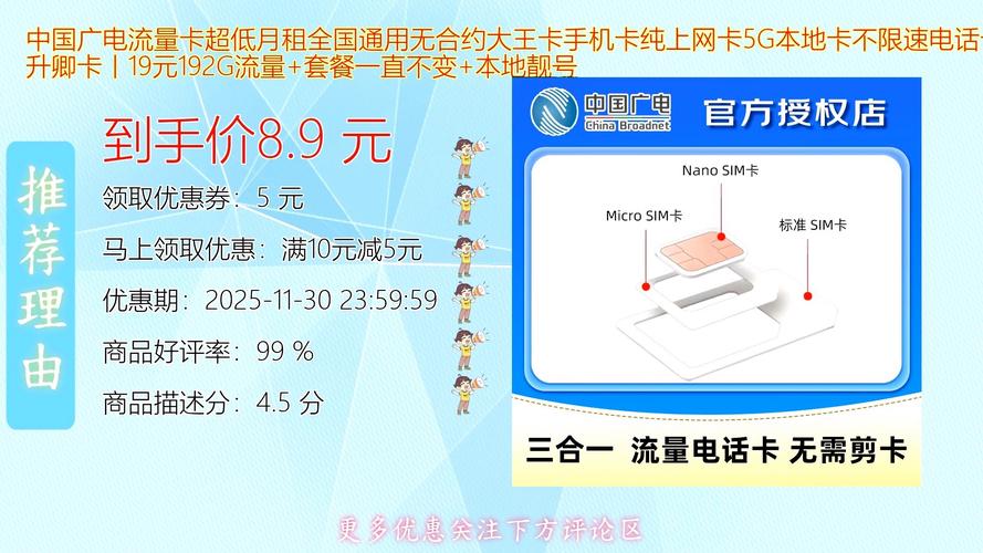 通用无合约大王卡手机卡纯上网卡5g本地卡不限速电话卡 升卿卡丨19元