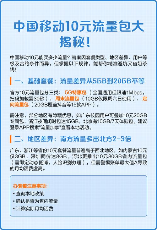 中国移动10元流量包大揭秘