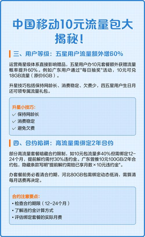 中国移动10元流量包大揭秘