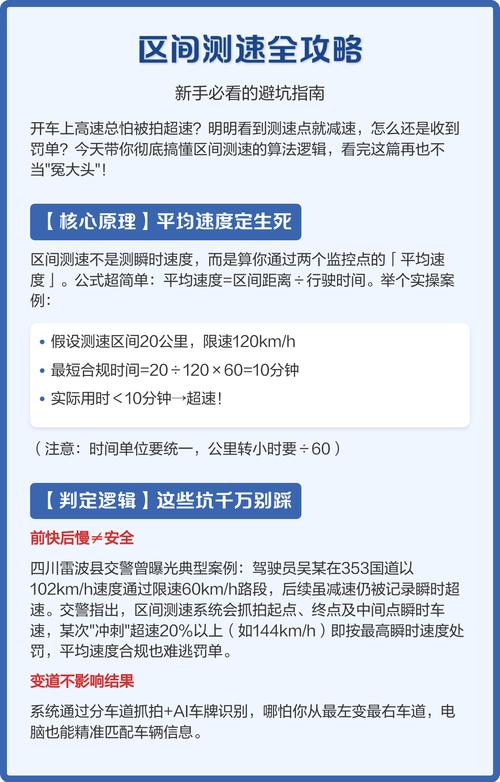 区间测速全攻略新手必看的避坑指南
