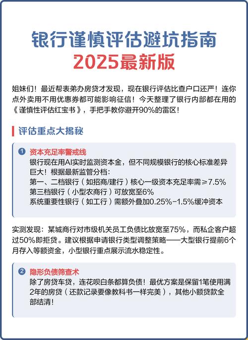 银行谨慎评估避坑指南2025最新版