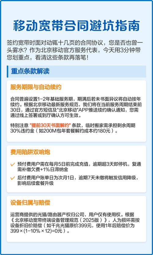 移动宽带合同避坑指南