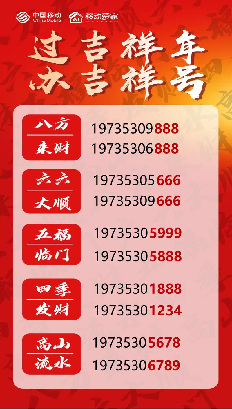 靓号抢购中