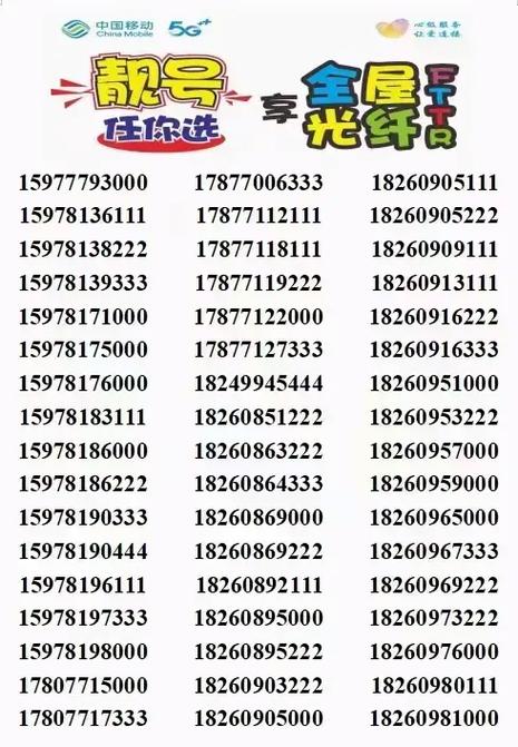 4月18日的最最最新靓号新鲜出炉 99元靓号超值套餐10