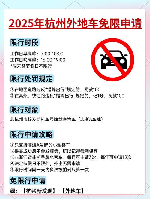 杭州2025限行新规外地车主必看
