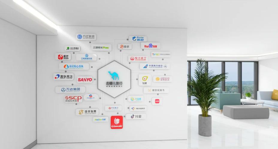 在商业世界中一个简洁大气的企业合作伙伴logo墙不仅能够提升品牌