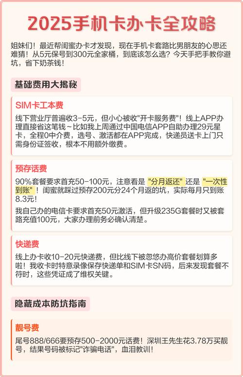 从5元保号到300元套餐这份避坑指南请收好  基础费用解析 1 sim