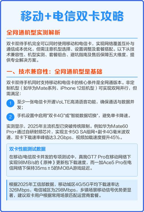 移动 电信双卡攻略全网通机型实测解析