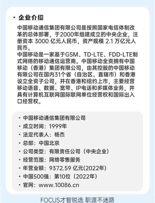 中国移动简介