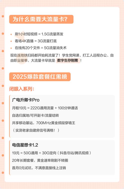2025大流量卡避坑指南