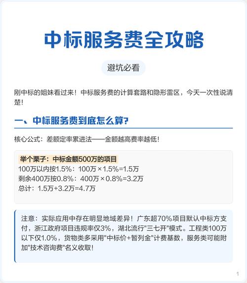 中标服务费全攻略避坑必看