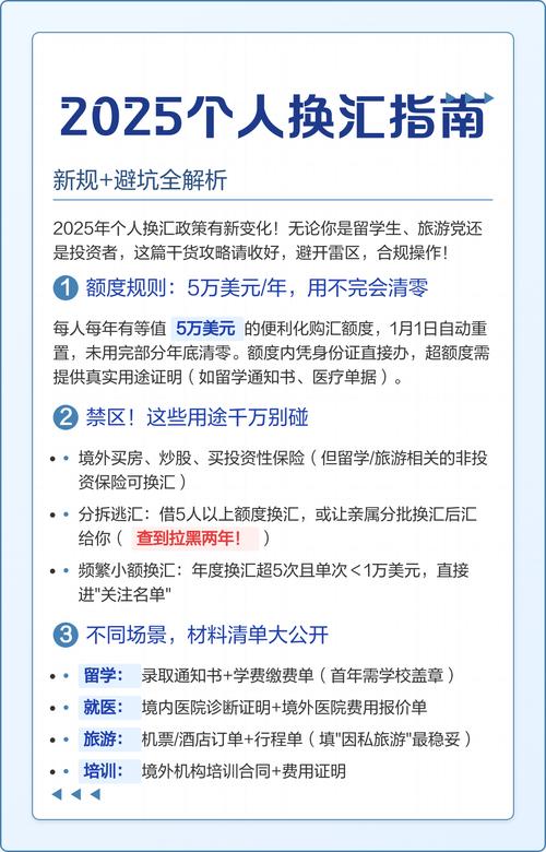 2025个人换汇指南新规 避坑全解析