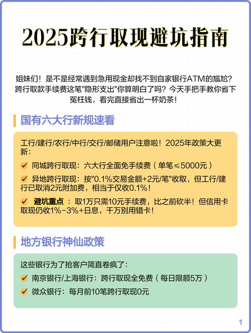 2025跨行取现避坑指南