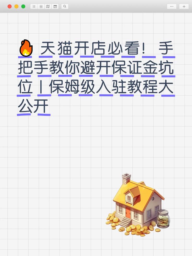 把手教你避开保证金坑位保姆级入驻教程大天猫开店必看手公开