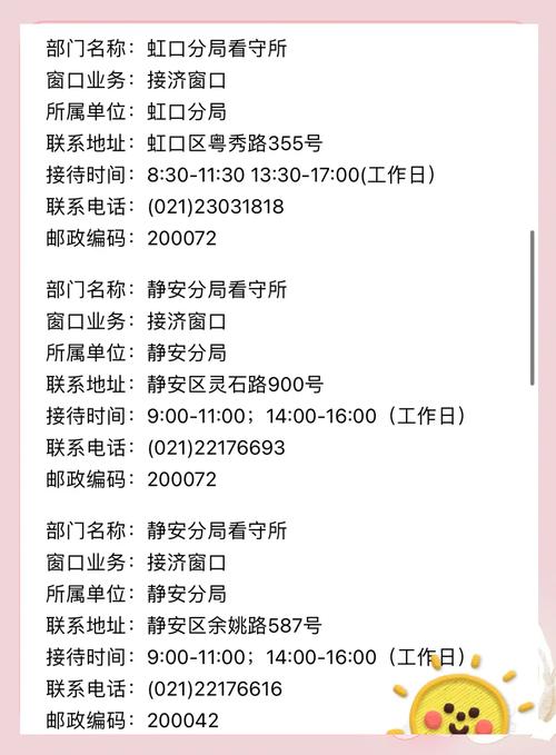 上海看守所信息一览