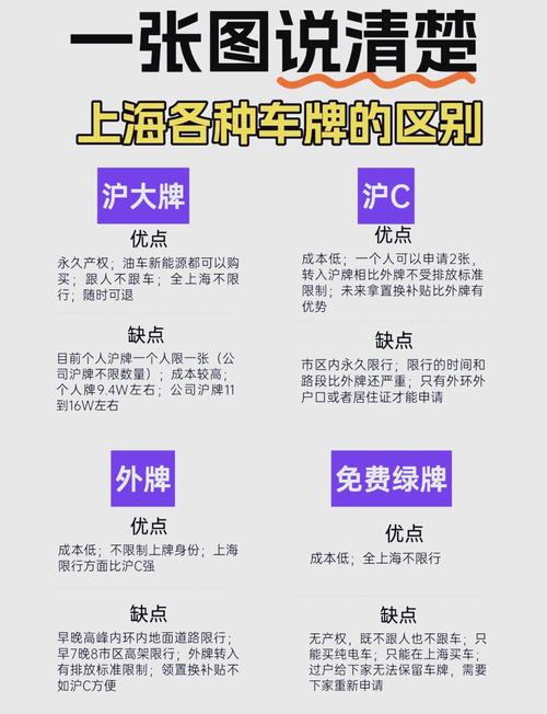 上海沪牌类型详解优缺点全解析
