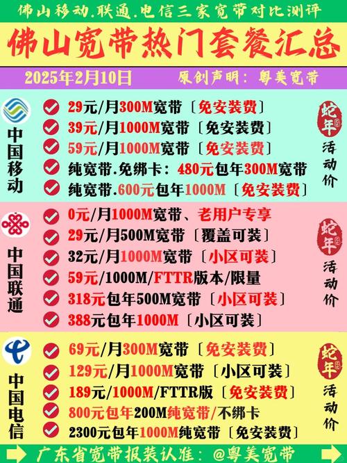 佛山宽带套餐推荐选择适合你的宽带方案