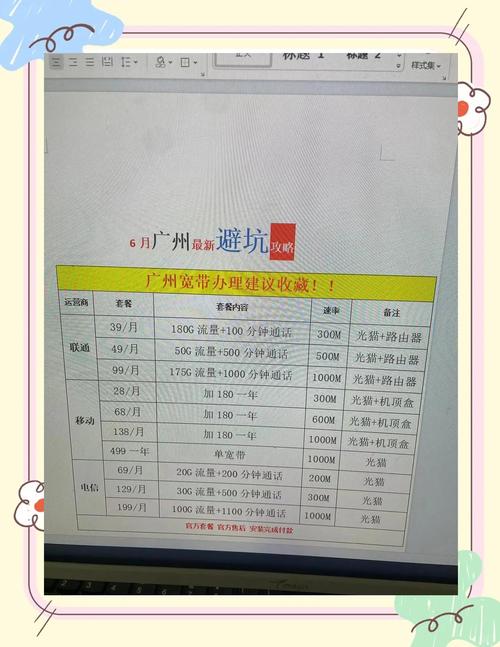 广州宽带避坑指南选哪家运营商