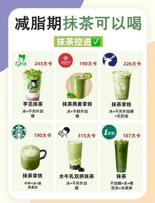 减脂期抹茶奶茶低卡指南抹茶爱好者必看