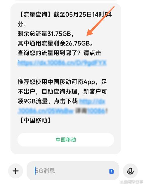 查流量给10086发什么短信