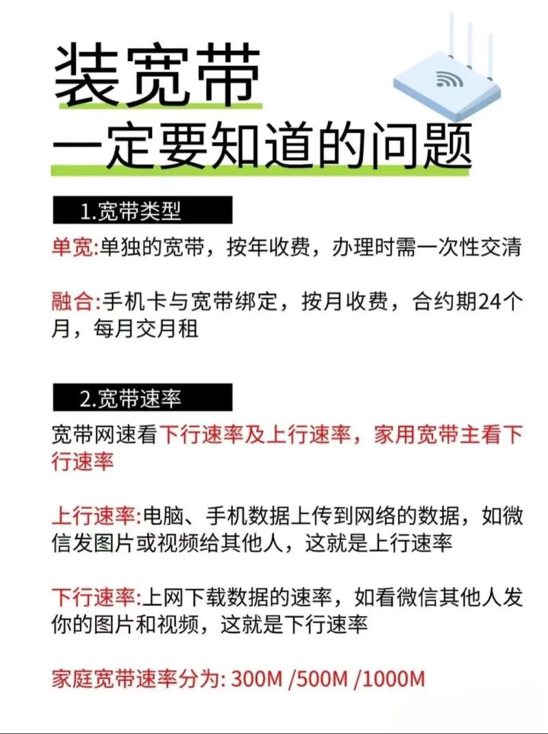 宽带安装需要知道的事