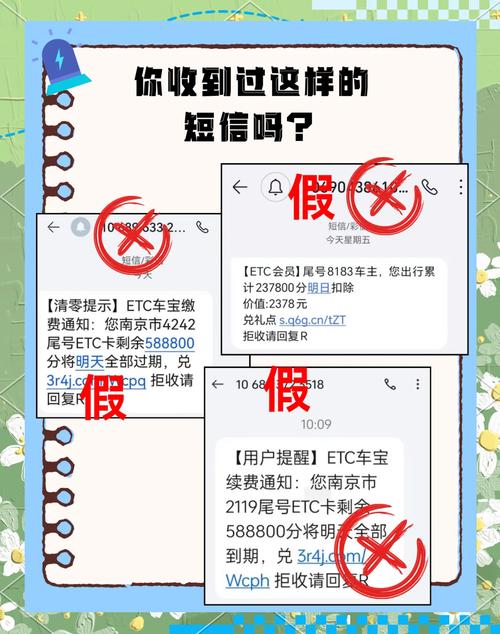 警惕etc诈骗短信保护财产安全