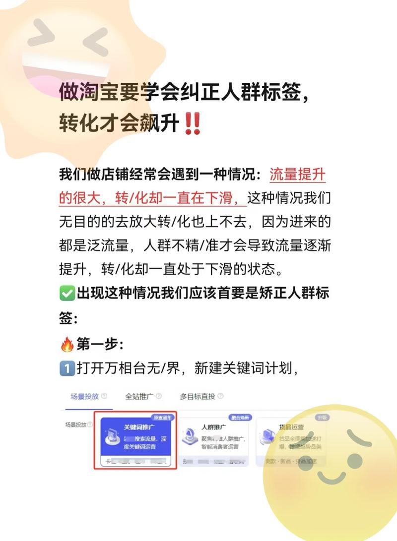 淘宝纠正人群小技巧人群标签 淘宝 淘宝运营 直通