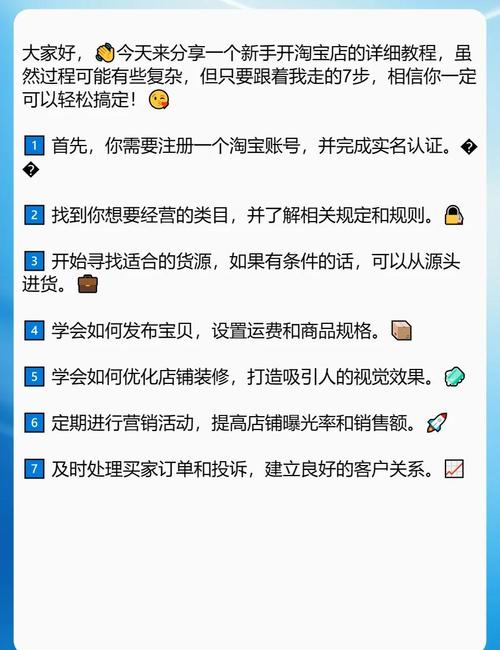 7步教你轻松开店淘宝新手必看
