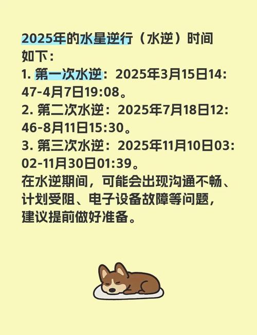 2025年水逆预警3次避坑指南