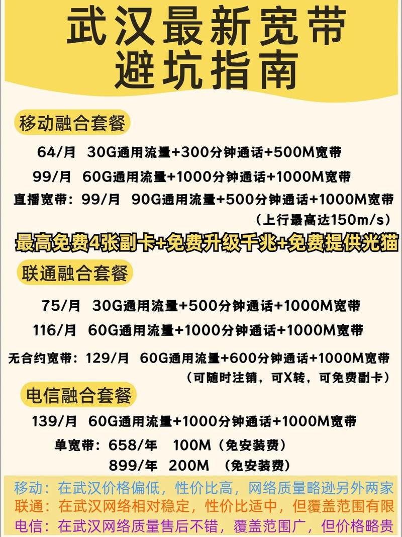 武汉最新宽带避坑指南已经给大家整理出来