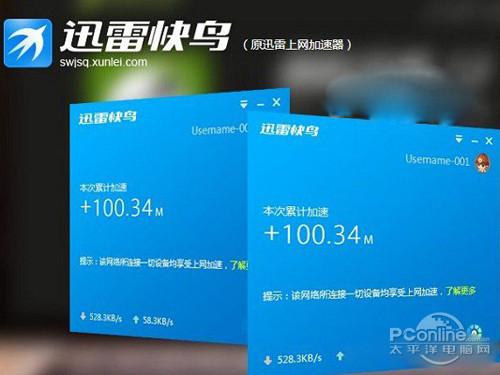 并更名为迅雷快鸟该加速器是迅雷和中国电信合