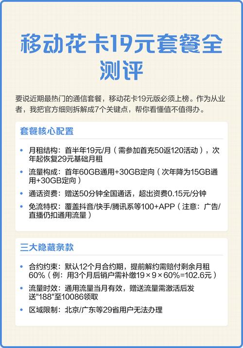 中国移动19元套餐卡：实测与
